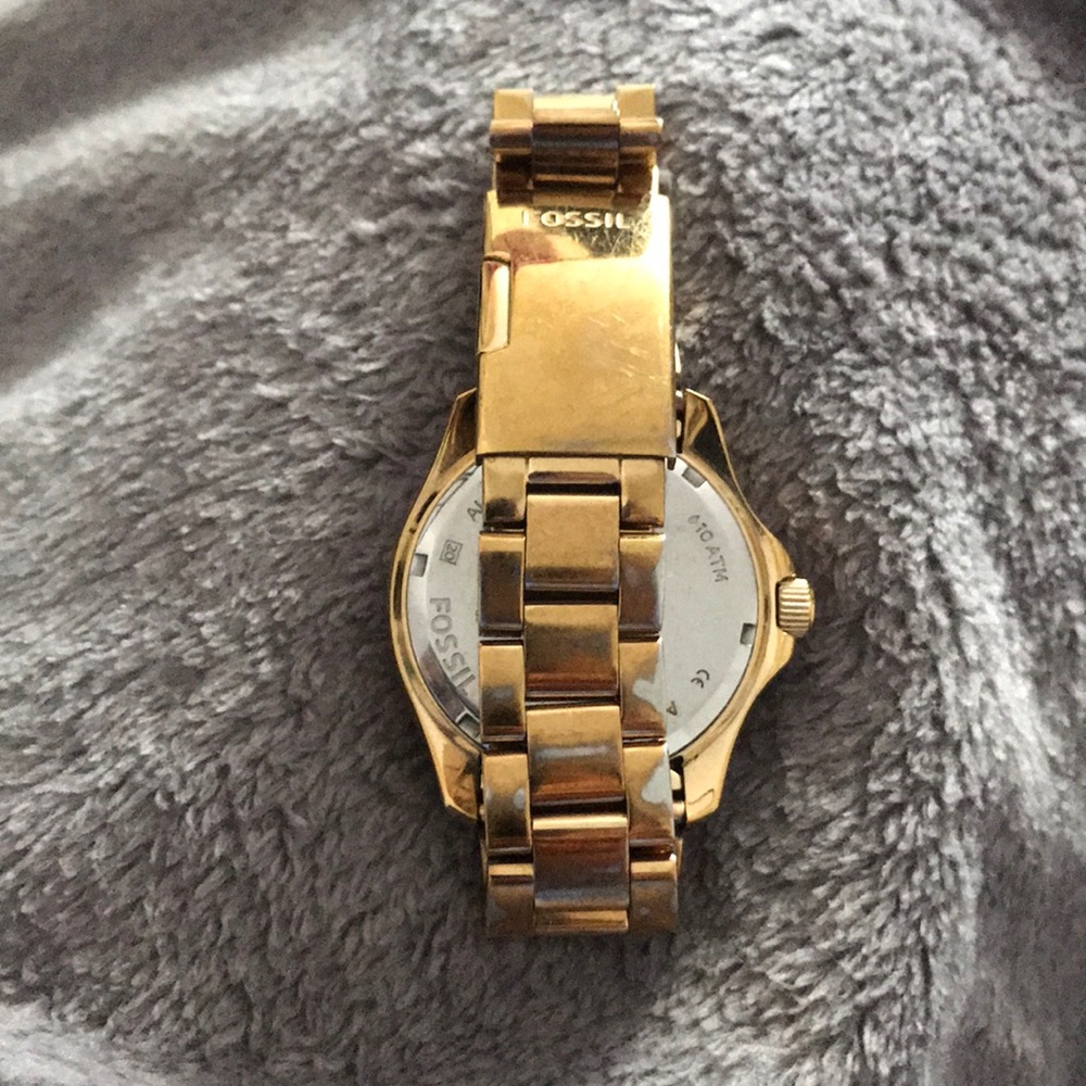 Fossil Stainless Steel/  Gold watch - Picture 2 of 4